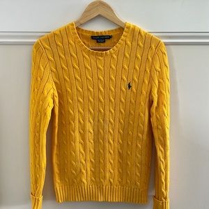 Womens Ralph Lauren cable knit sweater 100%cotton